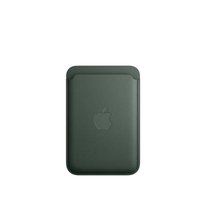Cartera de trenzado fino con MagSafe para el iPhone - Verde perenne - Macnificos