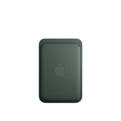 Cartera de trenzado fino con MagSafe para el iPhone - Verde perenne - Macnificos