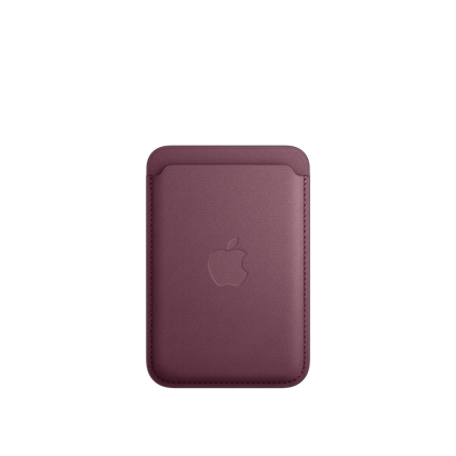 Cartera de trenzado fino con MagSafe para el iPhone - Rojo mora - Macnificos