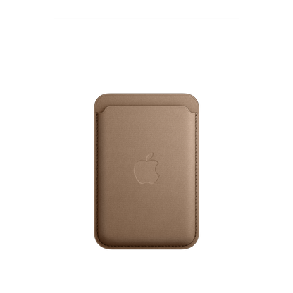 Cartera de trenzado fino con MagSafe para el iPhone - Marrón topo - Macnificos