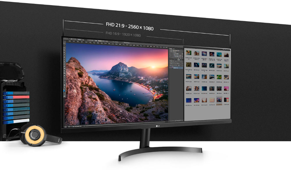 LG 29WL500-B 29'' Class 21:9 UltraWide FHD IPS Monitor With HDR 10 (29 ...