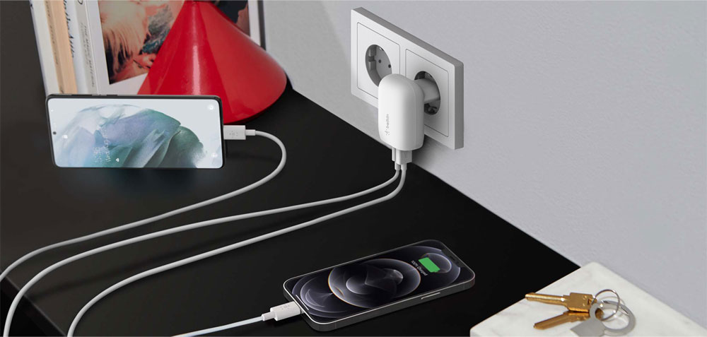 Belkin Boost Charge Cargador de pared 37W USB-C USB-A