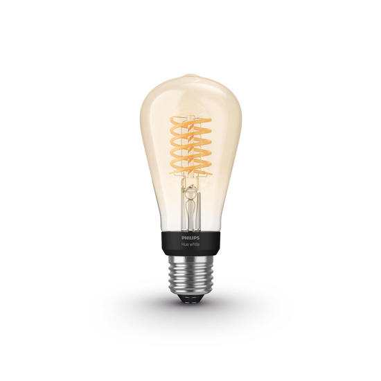 Philips Hue White Bombilla LED inteligente E27, filamento ST64, 