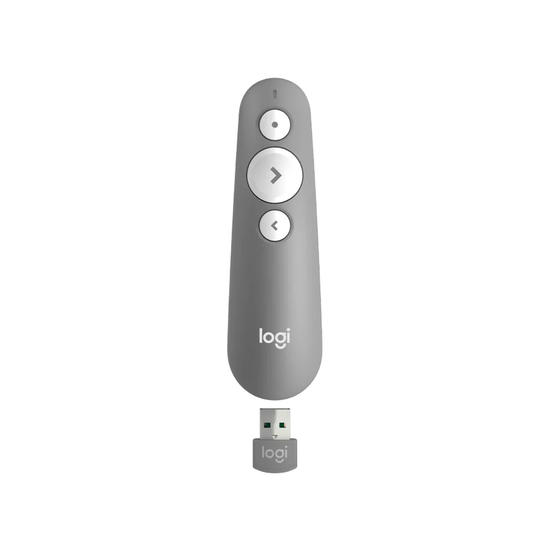 Logitech R500 Mando inalámbrico láser para presentaciones Gris