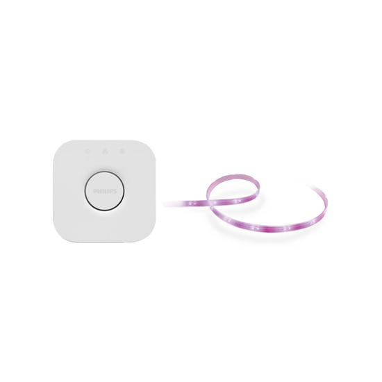 Philips Hue Pack Bridge 2.0 + Lightstrip Plus V4 Tira LED 2m