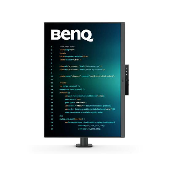 BenQ RD280UA Monitor 28" 4K+ para programación retroiluminación y brazo flexible USB-C 90 PD