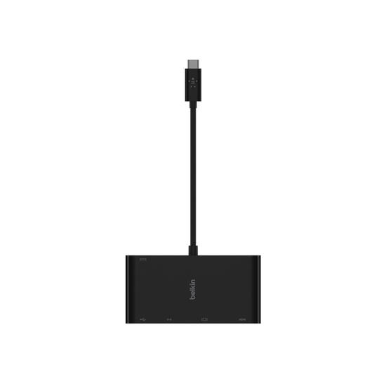 Belkin Hub Multimedia USB-C PD 100W Negro