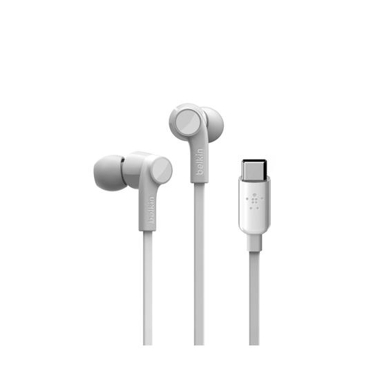 Belkin Auriculares Rockstar USB-C Blanco