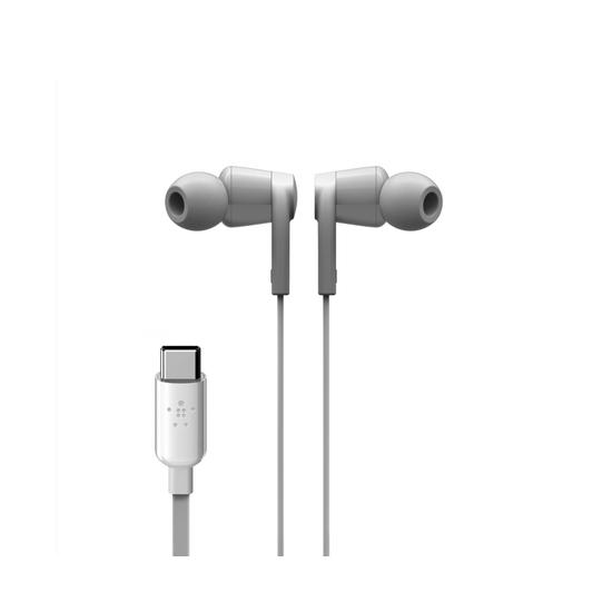 Belkin Auriculares Rockstar USB-C Blanco