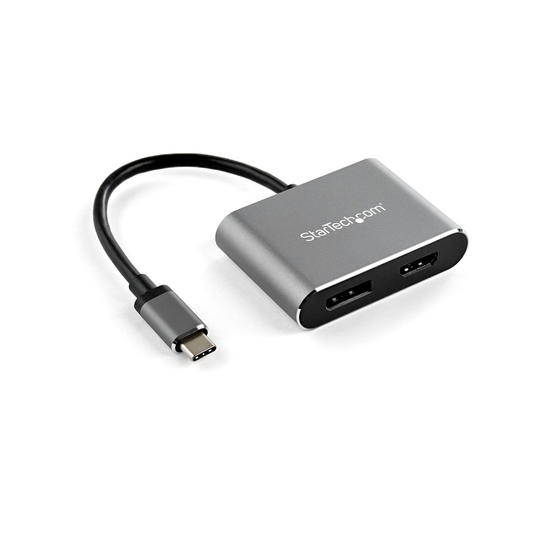 StarTech Adaptador doble USB-C a HDMI o DisplayPort 4K 60Hz