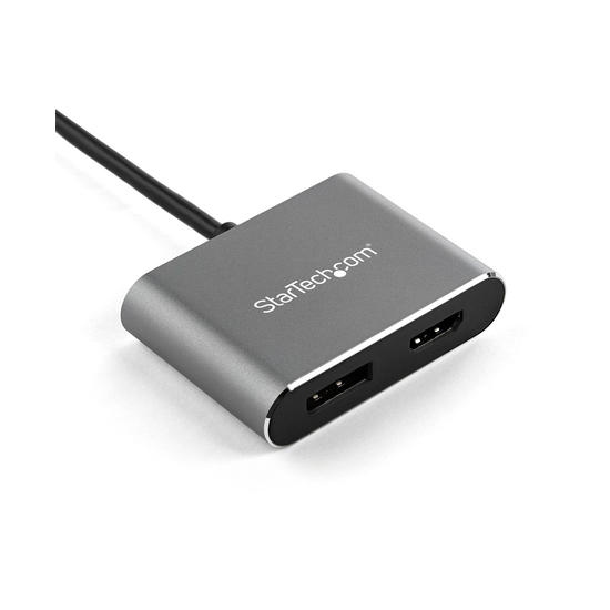 StarTech Adaptador doble USB-C a HDMI o DisplayPort 4K 60Hz