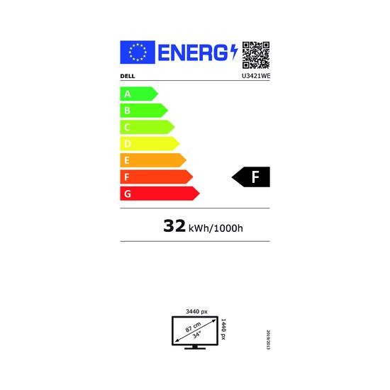 Dell U3421WE Monitor 34" Curvo WQHD 99% sRGB IPS USB-C 