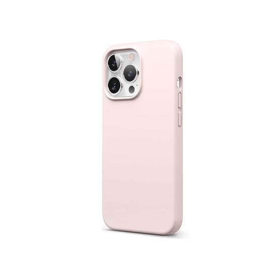 Elago Funda silicona MagSafe iPhone 13 Pro rosa