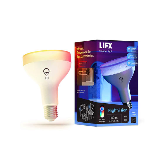 LIFX Nightvision BR30 Bombilla LED inteligente IP65 con infrarrojos E27