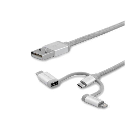 Startech Cable USB a Lightning USB-C Micro USB 2M