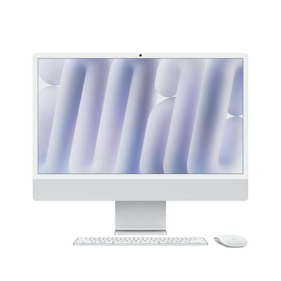 Apple iMac 24" 4,5K Chip M4 | 24GB RAM | 512GB SSD | CPU 10 núcleos | GPU 10 núcleos | Magic Keyboard con Touch ID | Gigabite Ethernet | Plata