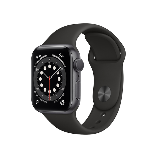 Apple Watch Series 6 GPS 40mm Caja Aluminio Gris Espacial Correa deportiva Negro