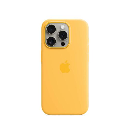 Apple MagSafe Funda Silicona iPhone 15 Pro Sunshine