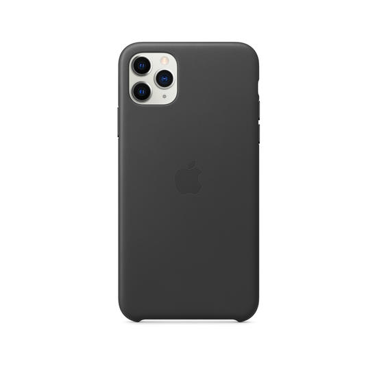 Apple Funda iPhone 11 Pro Max Leather Negro