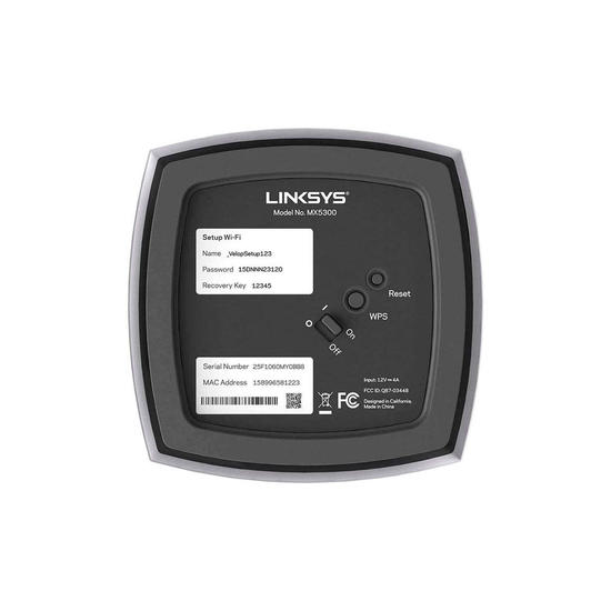 Linksys Velop MX5300 Wi-Fi 6 Intelligent Mesh AX5300 1 Nodo