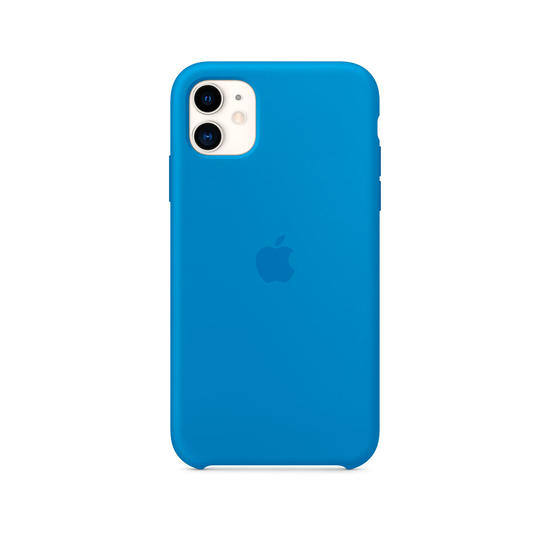 Apple Funda iPhone 11 Silicona Azul surfero