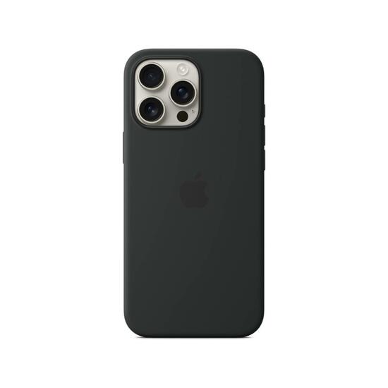 Apple MagSafe Funda Silicona iPhone 16 Pro Negro