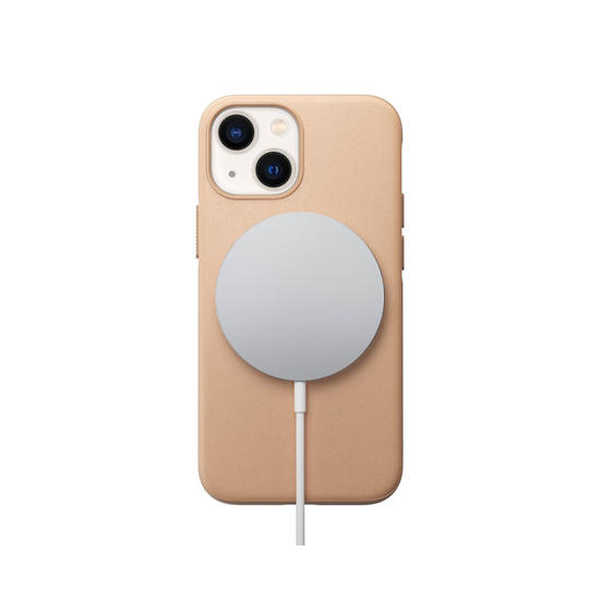Nomad Modern Funda MagSafe iPhone 13 mini piel natural