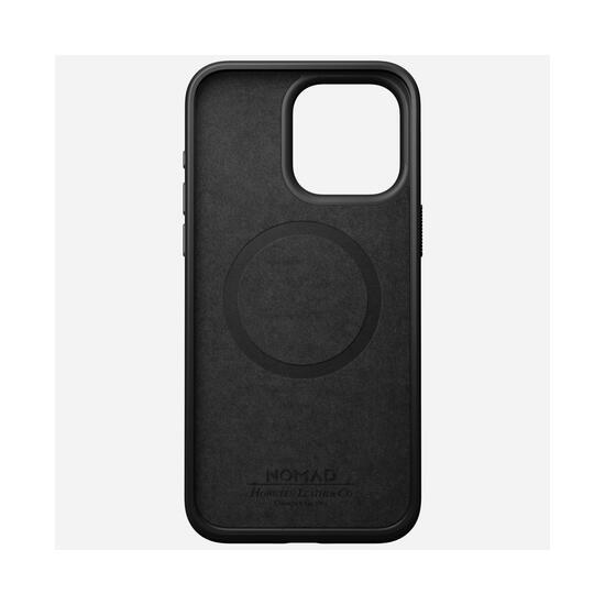 Nomad Modern Leather Funda Piel Horween para iPhone 15 Pro Negra