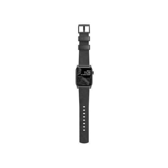 Nomad Modern Leather Correa Apple Watch 42mm/44mm Negro (hebilla negra)