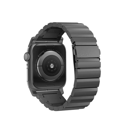 Nomad Titanium Band Correa Apple Watch 42mm/44mm Negro