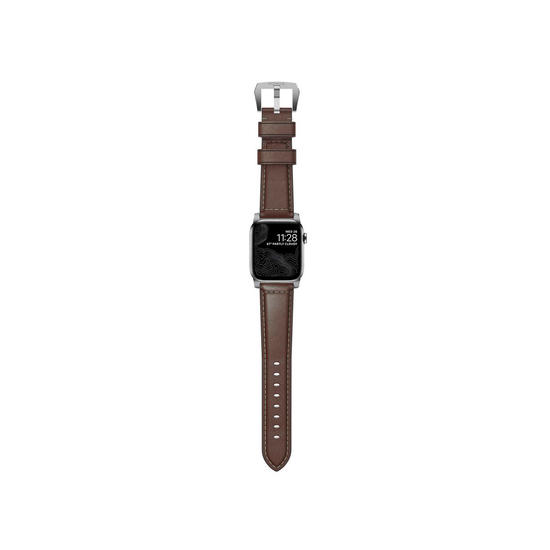 Nomad Traditional Strap Correa Apple Watch 42mm/44mm Marrón (hebilla plata)