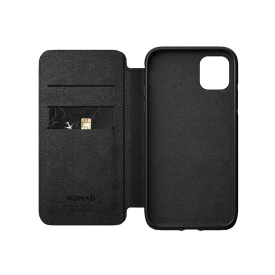 Nomad Rugged Funda Folio Piel iPhone 11 Pro Max Marrón