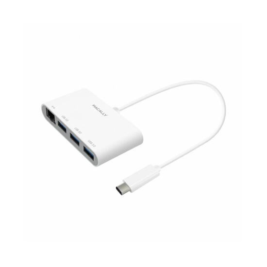 Macally Hub USB-C 3 x USB-A + Gigabit Ethernet