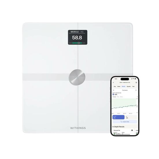 Withings Body Smart Báscula Inalámbrica de Composición Corporal Blanco