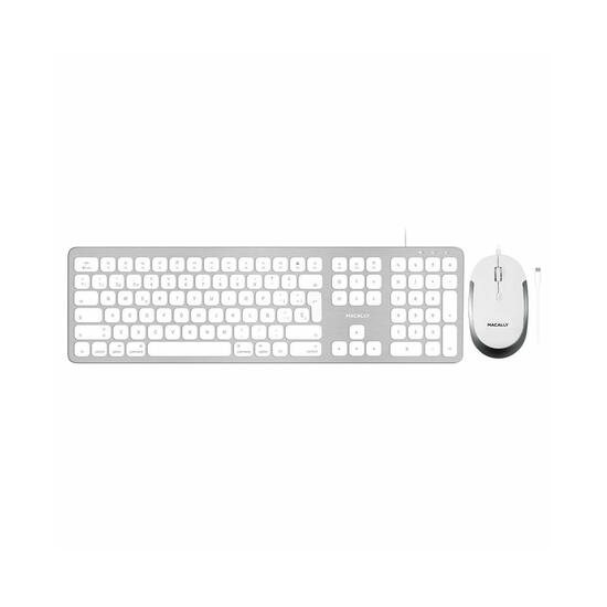 Macally Pack WKEYHUBMB-ES Teclado numérico + UCDYNAMOUSE-W Ratón USB-C