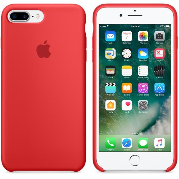 Investigación No se mueve Guión Comprar Apple Silicone Case Funda iPhone 7 Plus Rojo | Macnificos