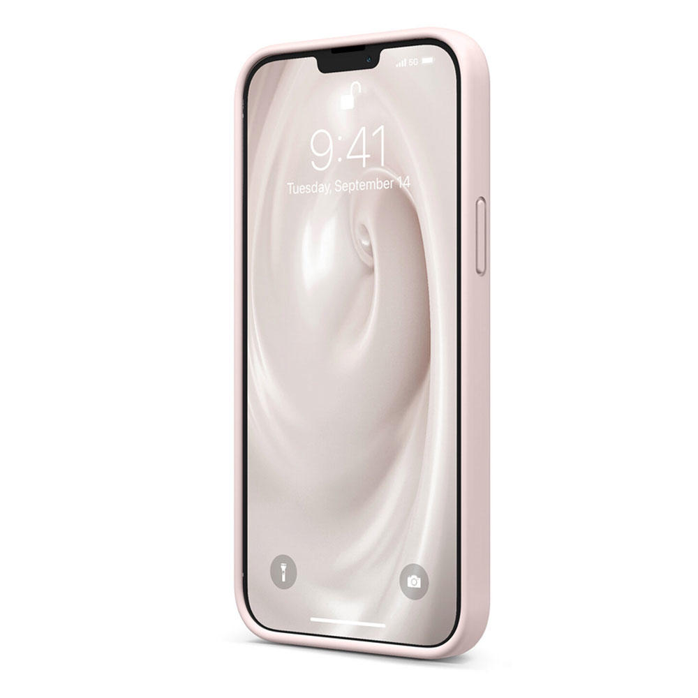 Funda transparente MagSafe iPhone 13 borde de color (rosa) - Funda