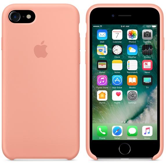 Editor Escalera terciopelo Comprar Apple Silicone Case Funda iPhone 7 Rosa Flamenco | Macnificos