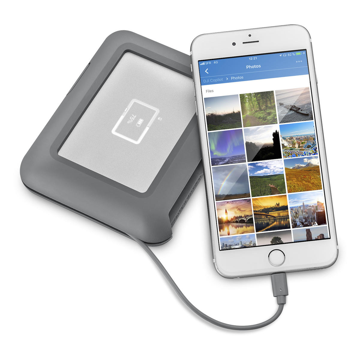 LaCie DJI Copilot, un disco duro externo para tu iPhone o iPad