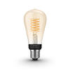 Philips Hue White Bombilla LED inteligente E27, filamento ST64, 